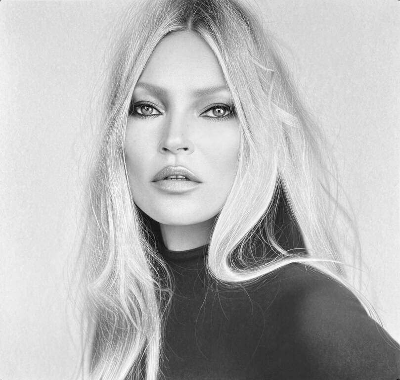 Kate Moss drawing raises £12,500 to support children with diabetes
